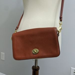Vintage Coach Small Crossbody Brown